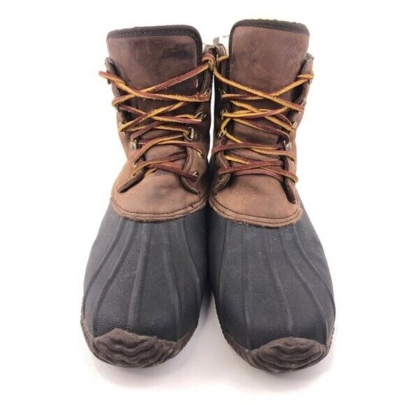 J.Crew Brown Leather Waterproof Winter Duck Boots 11 main image 4